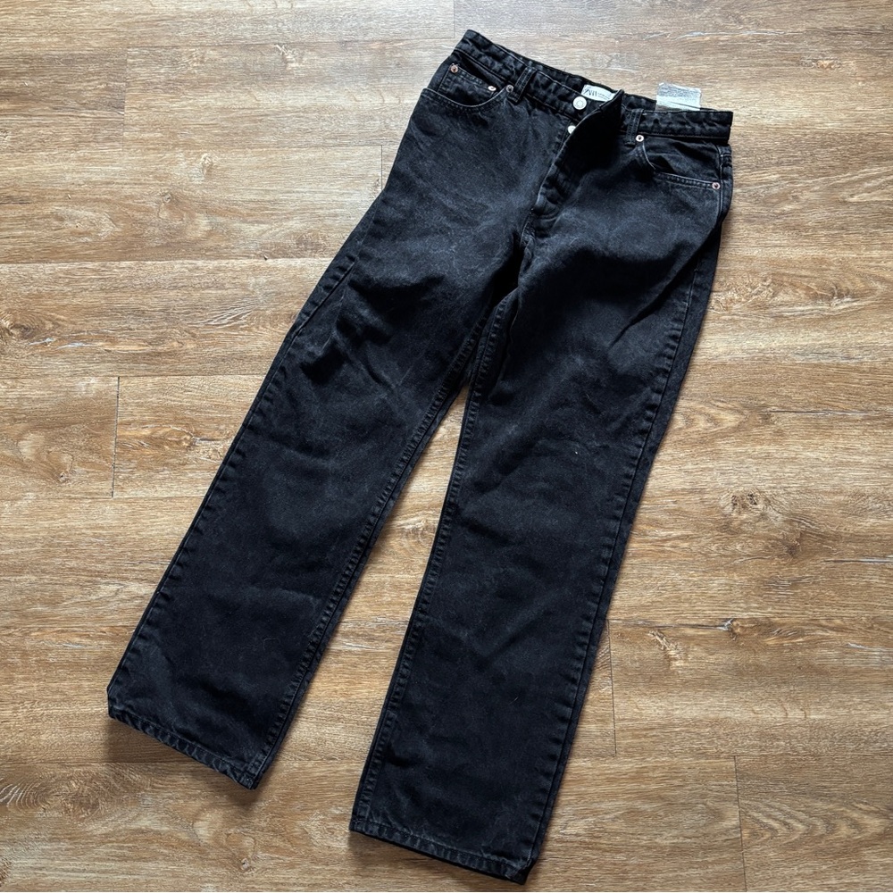Zara Black Straight Leg Jeans